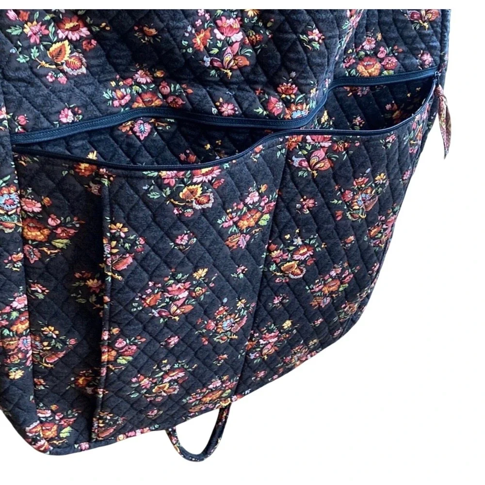 Vera Bradley Provencal Quilted Cotton Hanging Garment Bag Floral Travel Luggage